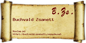 Buchvald Zsanett névjegykártya